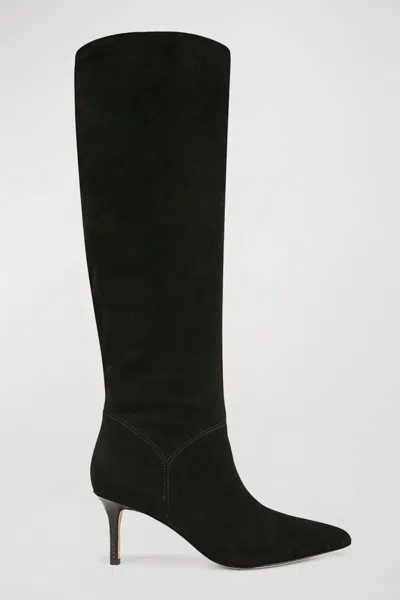 Veronica Beard Women's Lexington Suede Stiletto Knee High Boots In Black