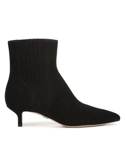 Veronica Beard Women's Lisa 45mm Suede Chelsea Boots In Black