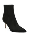 Veronica Beard Lisa Pleated Leather Ankle Booties