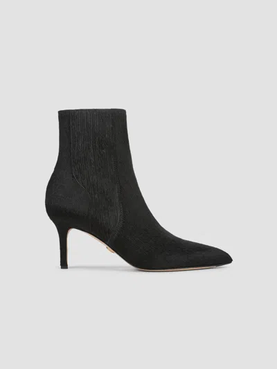 Veronica Beard Women's Lisa 70mm Calf Hair Short Boots In Black