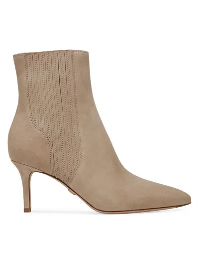 Veronica Beard Women's Lisa 70mm Suede Ankle Booties In Brown