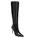 Veronica Beard Lisa Leather Tall Boot In Black Leather