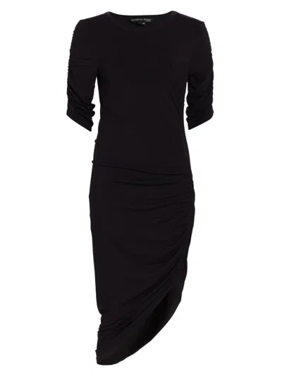 Veronica Beard Women's Lockwood Asymmetric Ruched Dress In Black