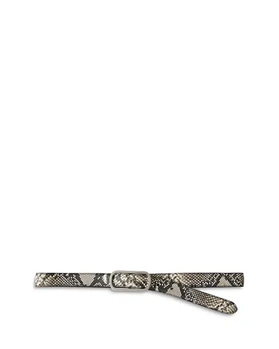 Veronica Beard Women's Loop Embossed Leather Belt In Brown