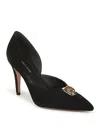 Veronica Beard Lorena Cabochon Pumps Black In Black