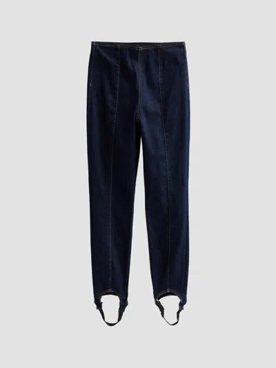 Veronica Beard Women's Lydia Denim Stirrup Pants In Multi