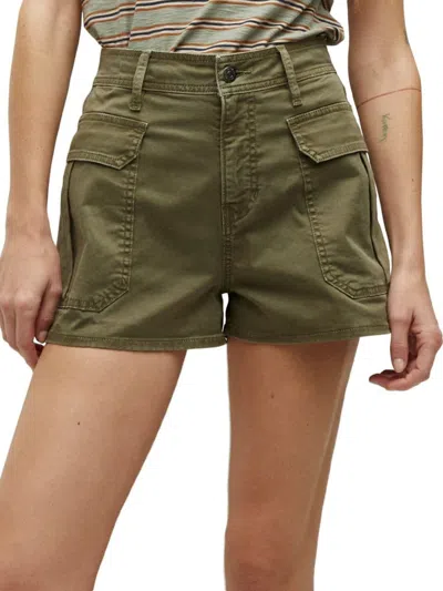 Veronica Beard Babies' Women's Mallory Cotton Twill Utility Shorts In Army