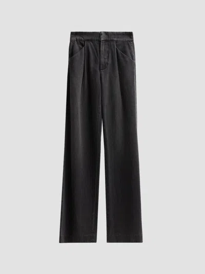 Veronica Beard Women's Marbeau Wide-leg Jeans In Washed Onyx