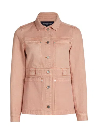 Veronica Beard Women's Marvin Denim Jacket In Pink