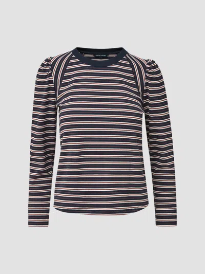 Veronica Beard Women's Mason Baseball Long-sleeve T-shirt In Heritage Navy Multi