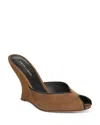 Veronica Beard Mirabel Peep Toe Wedge Sandal In Multi