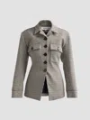 Veronica Beard Molyneux Tailored Houndstooth-pattern Jacket In Multi