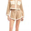 Veronica Beard Mulberry Drawstring Shorts In Neutral