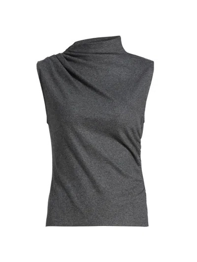 Veronica Beard Women's Mylie Stretch-wool-blend Sleeveless Top In Gray