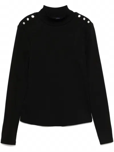 Veronica Beard Women's Nate Top With Buttons In Black