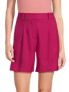 Veronica Beard Women's Noemi Linen-blend Shorts In Pink
