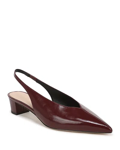 Veronica Beard Women's Pamela Leather Slingback Pumps In Burgundy