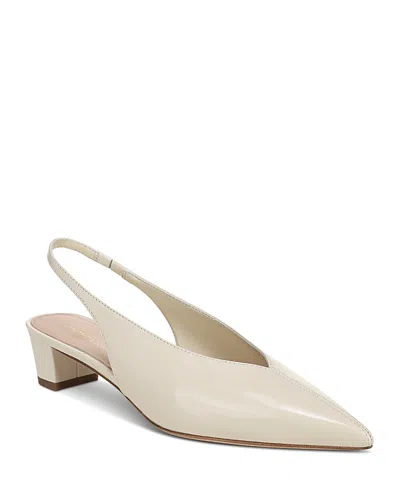 Veronica Beard Women's Pamela Leather Slingback Pumps In White
