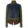 Veronica Beard Women's Patra Mixed Media Jacket, Navy/army Melange In Multi