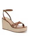 Veronica Beard Philene Platform Wedge Sandal In Caramel