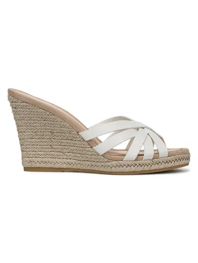 Veronica Beard Phylina Leather Espadrille Wedge Sandals In Neutral