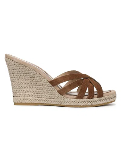 Veronica Beard Phylina Wedge Sandal In Brown