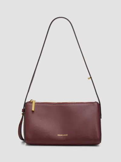 Veronica Beard Women's Prism Leather Shoulder Bag In Burgundy
