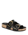 Veronica Beard Prue Two Strap Sandal In Black