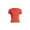 Veronica Beard Women's Pruitt Tee In Persimmon In Red
