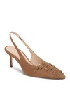 Veronica Beard Rashida Slingback Pointed Toe Pump In Brown