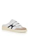 Veronica Beard Reagan Mixed Leather Triple-grip Mule Sneakers In Lily/eclipse