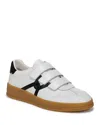 Veronica Beard Reagan Bicolor Leather Triple-grip Sneakers In Lily/black