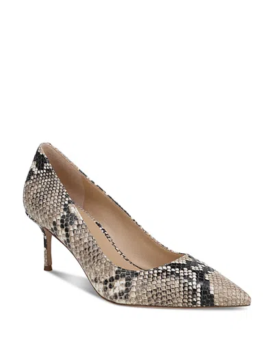 VERONICA BEARD WOMEN'S RITA SNAKE EMBOSSED LEATHER PUMPS
