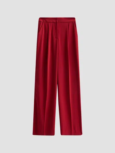 Veronica Beard Women's Robinne Pleated Pants In Red