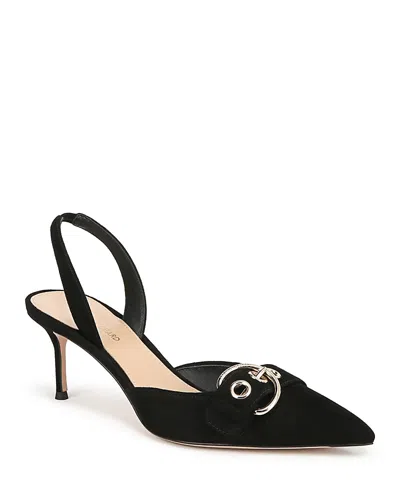 Veronica Beard Women's Roxy Buckle Slingback Pumps In Black