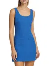 Veronica Beard Sabra Cotton-blend Tweed Minidress In Cobalt