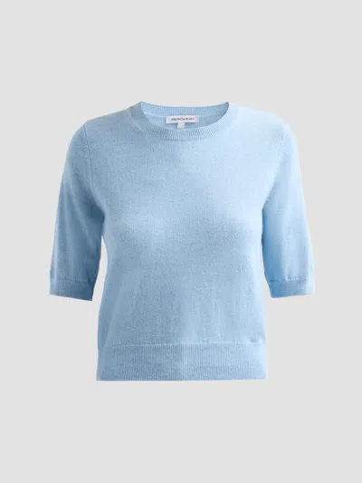 Veronica Beard Women's Shana Cashmere Sweater In Pale Blue River Melange