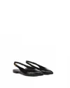 Veronica Beard Shina Slingback Pointed Toe Flat In Black