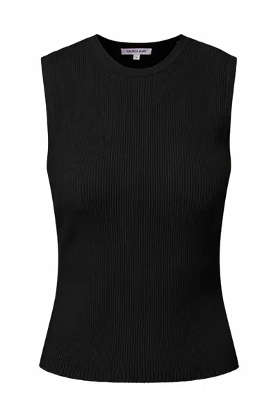VERONICA BEARD WOMEN'S SID SLEEVELESS CREWNECK PULLOVER TANK IN BLACK