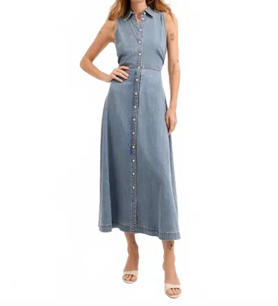 Veronica Beard Women's Starlight Denim Fuller Midi Dress In Blue