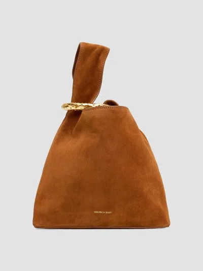 Veronica Beard Women's Swing Suede Clutch In Tobacco