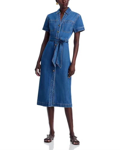 VERONICA BEARD WOMEN'S TABBY MIDI DRESS IN CORNFLOWER