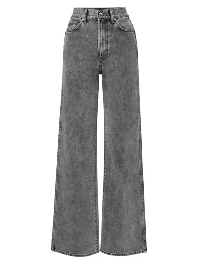 Veronica Beard Women's Taylor Acid Wash High-rise Wide-leg Jeans