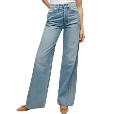 Veronica Beard Women's Taylor Double-seam Wide-leg Jeans In Nova In Blue