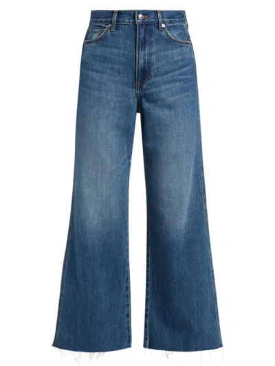 Veronica Beard Women's Taylor High-rise Wide-leg Crop Jeans