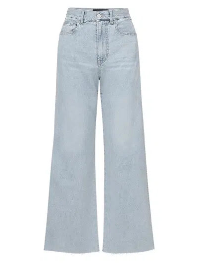 Veronica Beard Women's Taylor High-rise Wide-leg Crop Jeans In Gray
