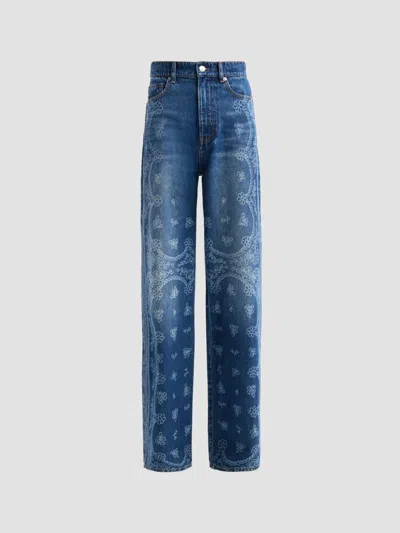 Veronica Beard Women's Taylor High-rise Wide-leg Jeans In Blue