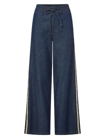Veronica Beard Women's Taylor High-rise Wide-leg Pants In Blue