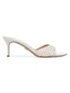 Veronica Beard Women's Tia 65mm Lattice Faux-raffia Sandals In White