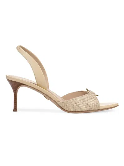 VERONICA BEARD WOMEN'S TIA 65MM LEATHER SLINGBACK SANDALS